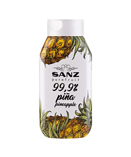 SANZ Ananas-Püree, 99,9 % Ananas Extra Sweet im Fruchtpüree, alkoholfrei, 0,67 L von SANZ