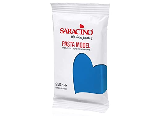 Saracino Fondant Model Blau Zum Modellieren 250 g Glutenfrei Made In Italy von SARACINO We love pastry