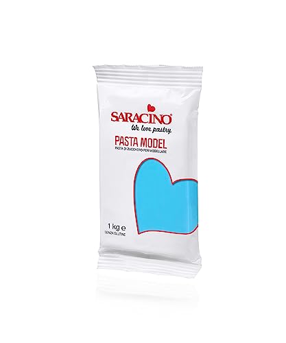 Saracino Fondant Model Hellblau Zum Modellieren 1 kg Glutenfrei Made In Italy… von SARACINO We love pastry