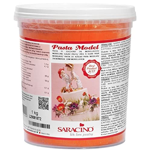 Saracino Fondant Model Orange Zum Modellieren 1 kg Glutenfrei Made In Italy von SARACINO We love pastry