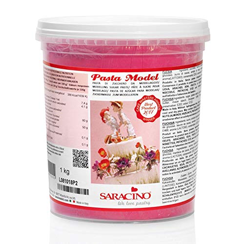 Saracino Fondant Model Pink Zum Modellieren 1 kg Glutenfrei Made In Italy von SARACINO We love pastry