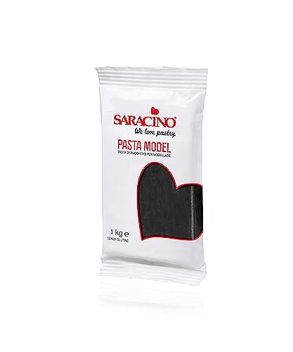 Saracino Fondant Model Schwarz Zum Modellieren 1 kg Glutenfrei Made In Italy von SARACINO We love pastry