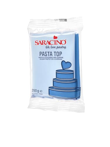 Saracino Top Blue Fondant zum Bedecken, 250 g, hergestellt in Italien Saracino Top Blue Fondant zum Bedecken, 250 g, hergestellt in Italien von SARACINO We love pastry
