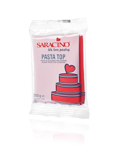 Saracino Top Rote Fondant zum Abdecken, 250 g, hergestellt in Italien Saracino Top Rote Fondant zum Abdecken, 250 g, hergestellt in Italien von SARACINO We love pastry