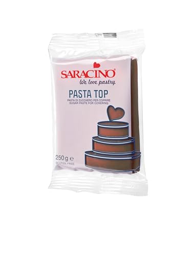 Saracino braune Fondant zum Bedecken, 250 g, hergestellt in Italien Saracino braune Fondant zum Bedecken, 250 g, hergestellt in Italien von SARACINO We love pastry