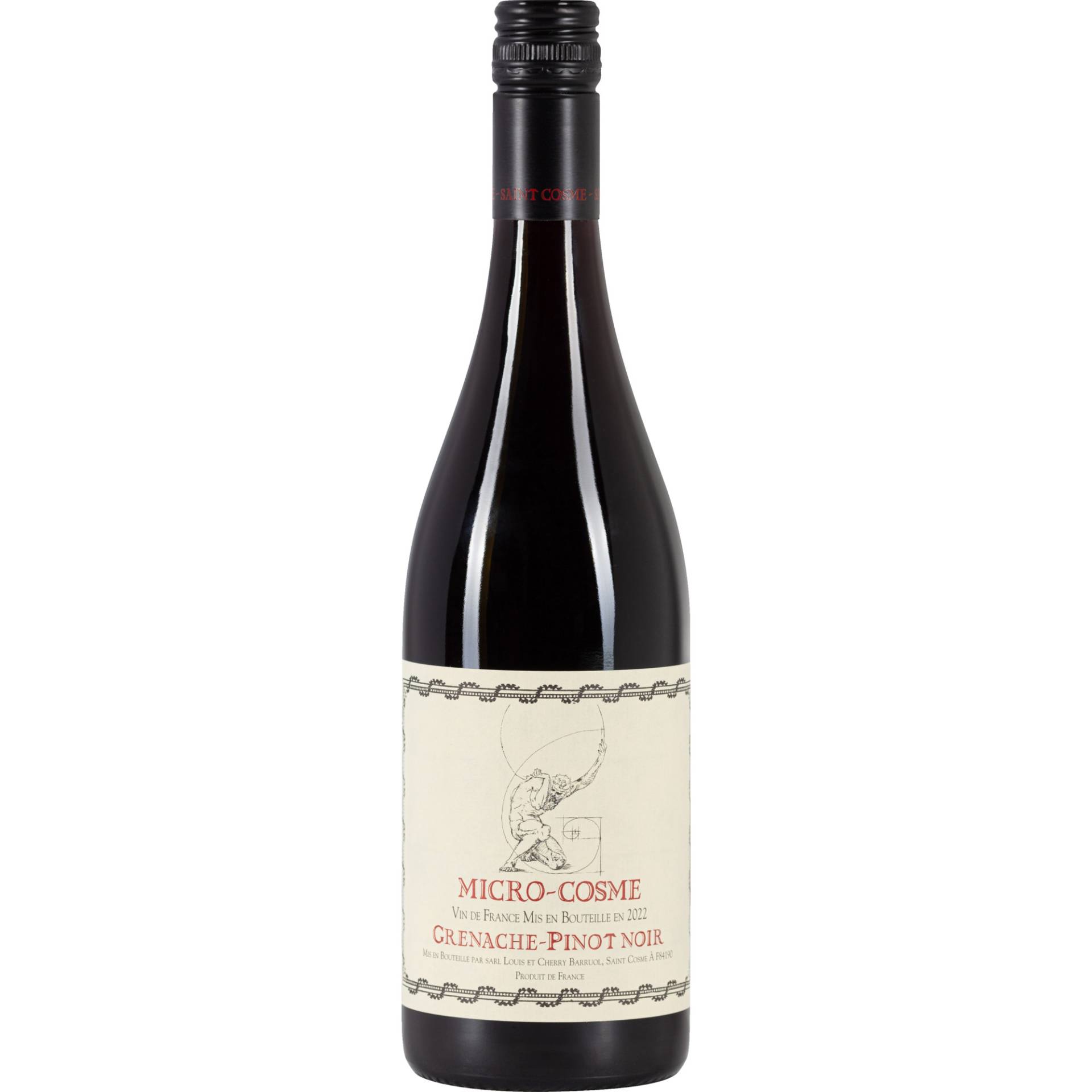 Micro Cosme Grenache Pinot, Vin de France, Vin de France, Rotwein Micro Cosme Grenache Pinot, Vin de France, Vin de France, Rotwein von SARL Louis & Cherry Barruol, Saint-Cosme à Gigondas, France