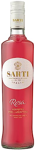 Sarti Rosa - Premium Frucht-Likör aus Italien - als Spritz, fruchtig-lieblicher Aperitif oder als Basis-Getränk für Cocktails - 14 Prozent vol. - 1 x 0,7 l von SARTI