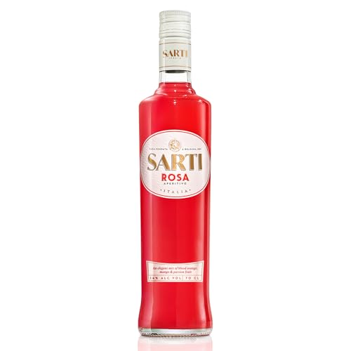 Sarti Rosa - Premium Frucht-Likör aus Italien - als Spritz, fruchtig-lieblicher Aperitif oder als Basis-Getränk für Cocktails - 14 Prozent vol. - 1 x 0,7 l von SARTI