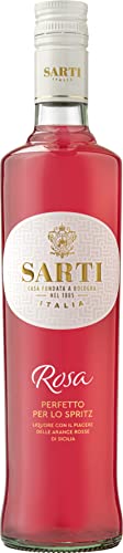 Sarti Rosa - Premium Frucht-Likör - als Spritz, fruchtig-lieblicher Aperitif aus Italien mit Blutorange, Mango und Maracuja – Basis-Getränk für Spritz und Cocktails - 17% vol. - 1 x 0,7 l von SARTI