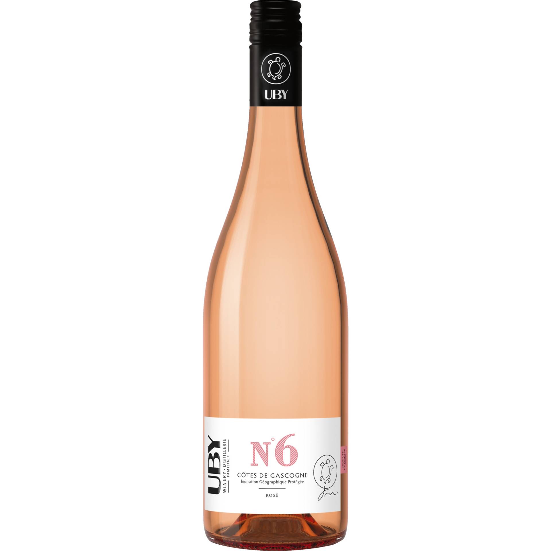 Uby N°6 Rosé, Côtes de Gascogne IGP, Südwestfrankreich, 2024, Roséwein Uby N°6 Rosé, Côtes de Gascogne IGP, Südwestfrankreich, 2024, Roséwein von SAS SDU Distribution du Domaine UBY, F32150 Cazaubon, France