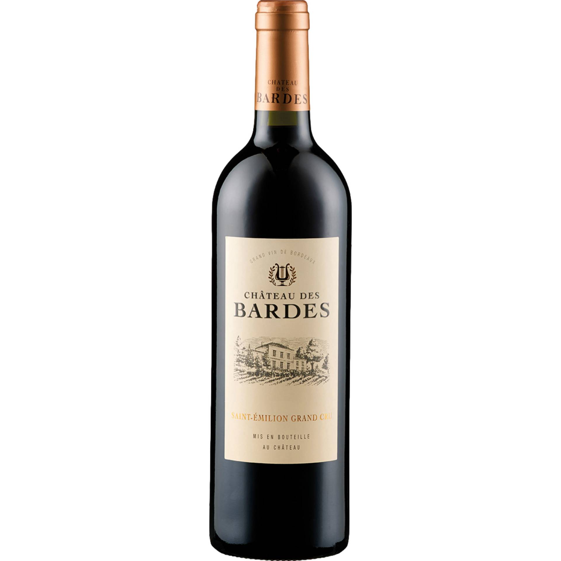 Château Des Bardes Saint Émilion Grand Cru, Saint Emilion Grand Cru AOP, Bordeaux, 2020, Rotwein Château Des Bardes Saint Émilion Grand Cru, Saint Emilion Grand Cru AOP, Bordeaux, 2020, Rotwein von SAS Samazeuilh et Cie, 33133 Galgon - France