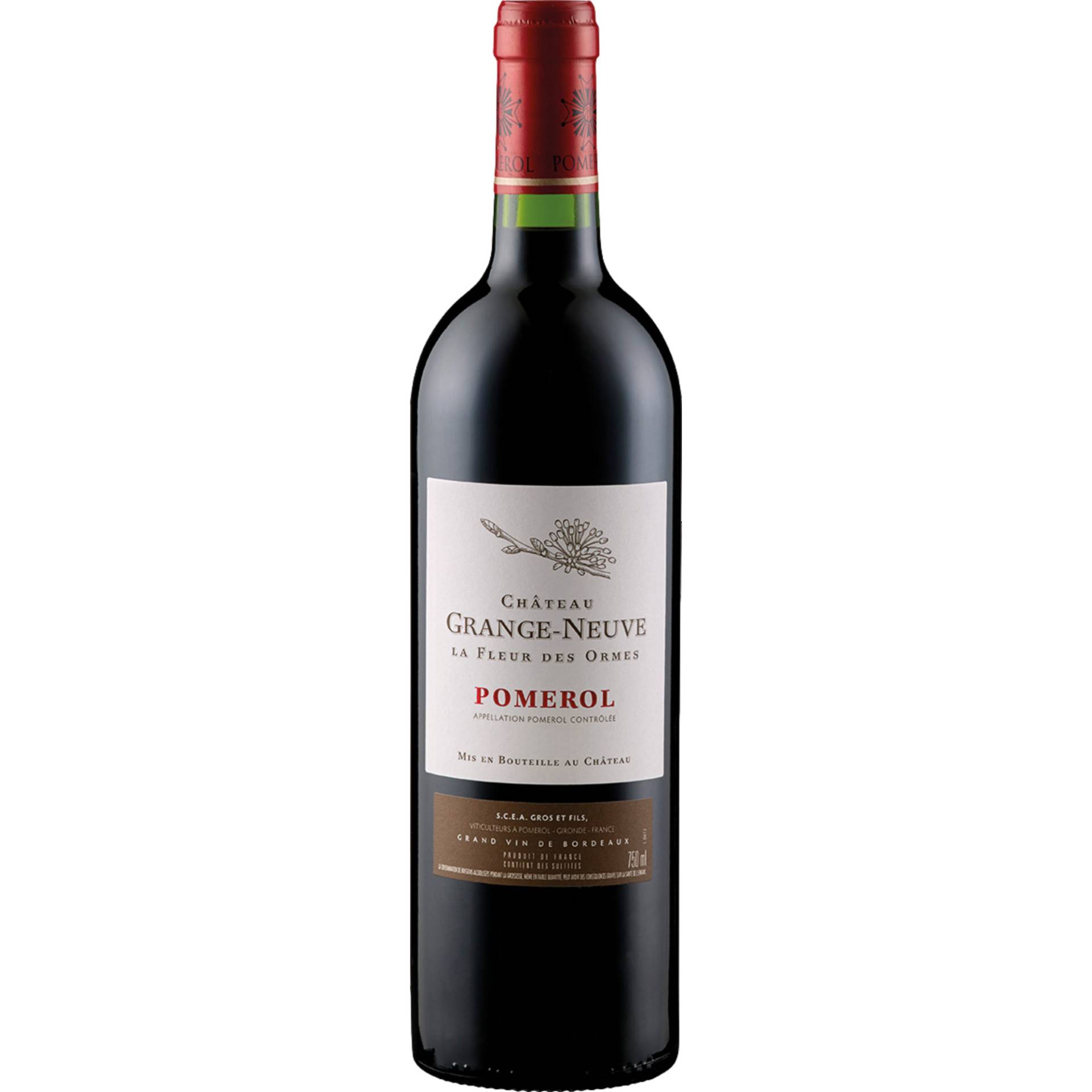 Château Grange Neuve La Fleur des Ormes Pomerol, Pomerol AOP, Bordeaux, 2019, Rotwein Château Grange Neuve La Fleur des Ormes Pomerol, Pomerol AOP, Bordeaux, 2019, Rotwein von SAS Samazeuilh et Cie, 33133 Galgon - France