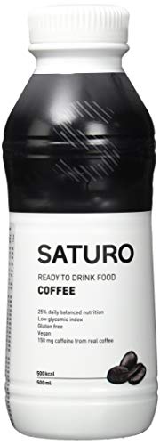 Saturo Trinkmahlzeit Vanille | Astronautennahrung Mit Protein & 500kcal | Vegane Trinknahrung Mit Wertvollen Nährstoffen | 12 x 500 ml von SATURO