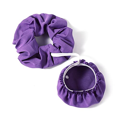 SAVITA Anti-Spike-Getränkeabdeckungen, Anti Spike Drink Anti Spike Scrunchie mit Strohhalmloch multifunktional Trinkschutz Scrunchie für Mädchen Frauen (Violett) von SAVITA