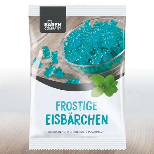 Frostige Eisbärchen Fruchtgummi mit Eisbonbon-Mentholgeschmack 150g von SC Freiburg SCF