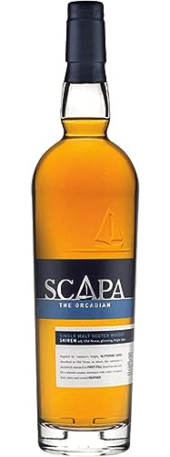 Scapa The Orcadian Skiren Single Malt Scotch Whisky – Weltweit einziger Whisky nach Lomond Wash Still-Verfahren – Scotland Island-Whisky – 1 x 0,7 l von Scapa