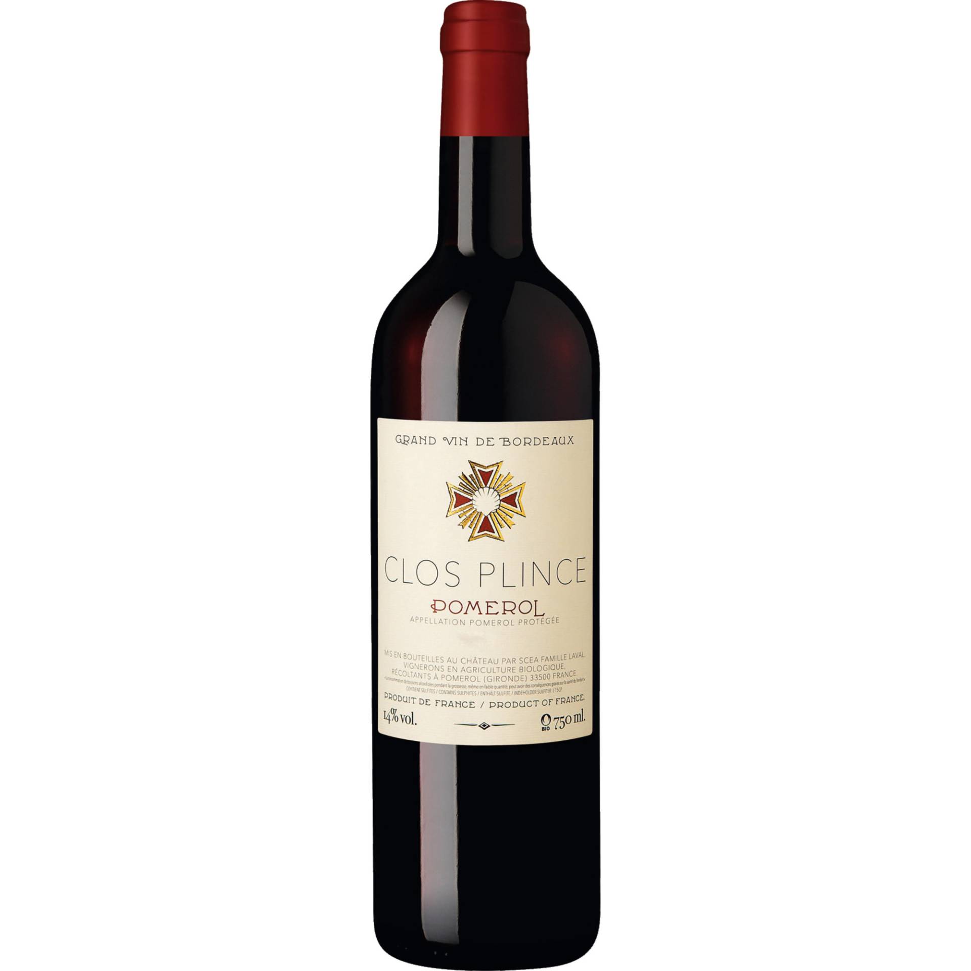 Clos Plince, Pomerol AOP, Bordeaux, 2016, Rotwein Clos Plince, Pomerol AOP, Bordeaux, 2016, Rotwein von SCEA Famille Laval, 33500 Pomerol, Frankreich