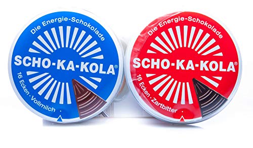 SCHO-KA-KOLA Schokolade gemischt zum Probieren Vollmilch + Zartbitter je 100g von SCHO-KA-KOLA