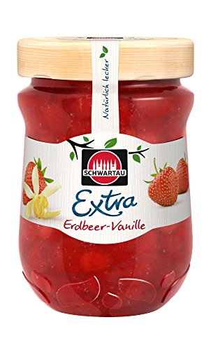 Schwartau Extra Erdbeer-Vanille, Konfitüre, 8er Pack (8 x 340 g) von Schwartau
