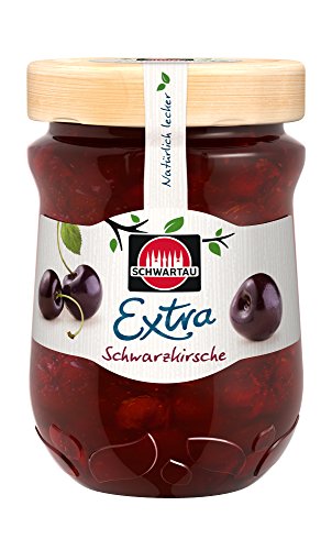 Schwartau Extra Schwarzkirsche, Konfitüre, 8er Pack (8 x 340 g) von Schwartau