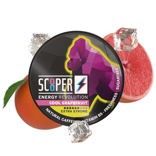 SCOOPER Energy 1x Cool Grapefruit Xtra Strong | 80 MG Koffein pro Pouch | 12 Pouches pro Dose | Zuckerfrei & Vegan | Energy Drink Alternative SCOOPER Energy 1x Cool Grapefruit Xtra Strong | 80 MG Koffein pro Pouch | 12 Pouches pro Dose | Zuckerfrei & Vegan | Energy Drink Alternative von Scooper