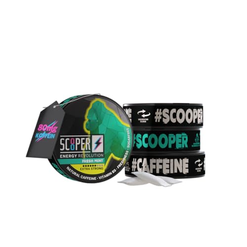 SCOOPER Energy 80mg Hype Box Extra Strong I 2x Iced Cola Extra Strong, 2x Fresh Mint Extra Strong I 4x 7,2g von Scooper