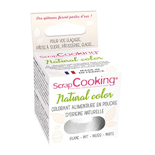 SCRAPCOOKING Natürliche Lebensmittelfarbe Pulver Weiß von ScrapCooking