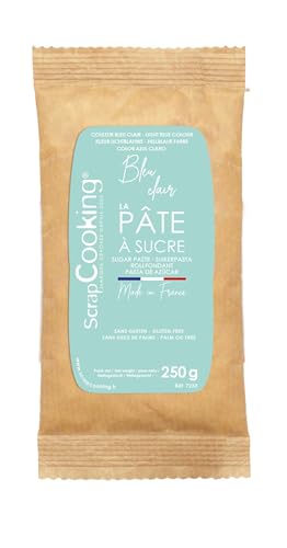 Scrapcooking Sachet Pâte à Sucre Bleu Clair Aromatisé Vanille 250 g - Lot de 3 von ScrapCooking