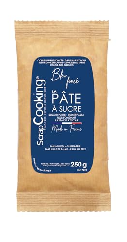 Scrapcooking Sachet Pâte à Sucre Bleu Foncée 250 g - Lot de 3 von ScrapCooking