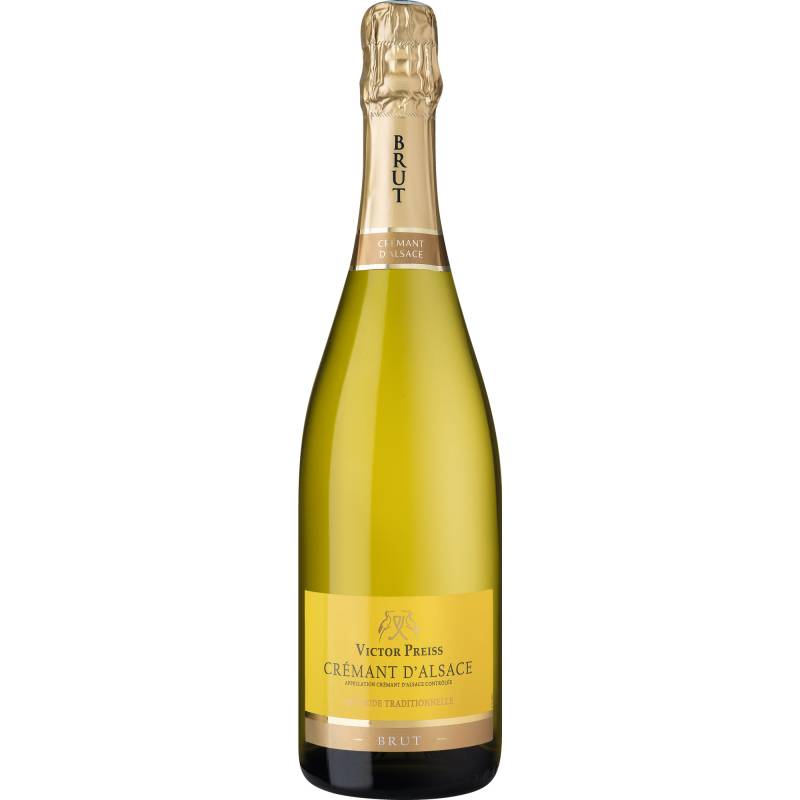 Victor Preiss Crémant, Brut, Crémant d'Alsace AOP, Elsass, Schaumwein von SCVB à 68250 Westhalten, France