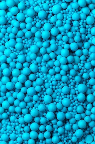 SD Pearls Zuckerperlen, Essbare Zucker Perlen, Tortendeko Streusel Perlen, Zucker Dekorperlen Für Keksen, Kuchen, Cupcakes, Dessertdekoration (Blau, 3,4,5,7,10mm, 1000g) von SD Pearls