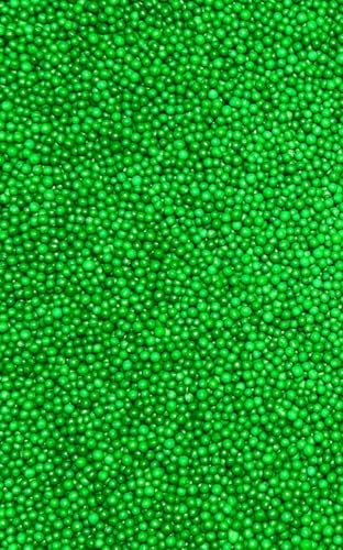 SD Pearls Zuckerperlen, Metallic Perlen, Essbare Zucker Perlen, Tortendeko Streusel Perlen, Zucker Dekorperlen Für Keksen, Kuchen, Cupcakes, Donuts, Dessertdekoration (Dunkelgrün, 100g) von SD Pearls
