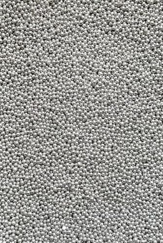 SD Pearls Zuckerperlen, Metallic Perlen, Essbare Zucker Perlen, Tortendeko Streusel Perlen, Zucker Dekorperlen Für Keksen, Kuchen, Cupcakes, Donuts, Dessertdekoration (Silber, 100g) von SD Pearls