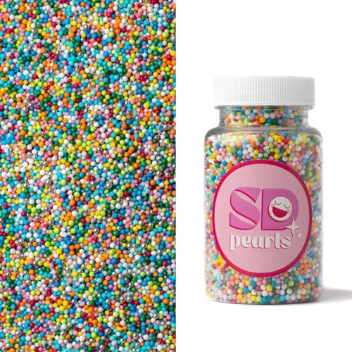 SD Pearls Zuckerperlen, Mix Perlen, Essbare Zucker Perlen, Tortendeko Streusel Perlen, Zucker Dekorperlen Für Keksen, Kuchen, Cupcakes, Donuts, Dessertdekoration (Bon Bon, 1000g) von SD Pearls