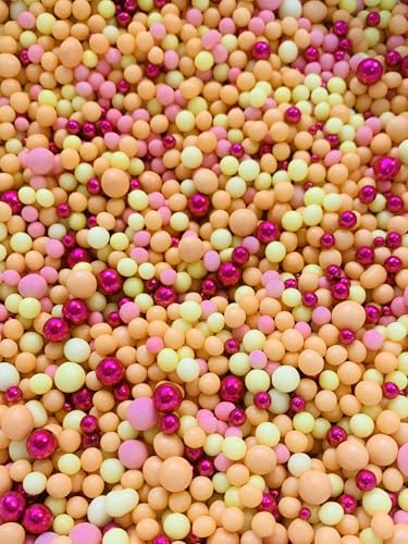 SD Pearls Zuckerstreusel, Bunter Streuselmix, Kuchen Ostern Streusel, Streudekor für Osterkuchen, Zuckerstreusel Ostern, Dekorationszucker für Ostern. (Mix „Beerensorbet“, 500g) von SD Pearls