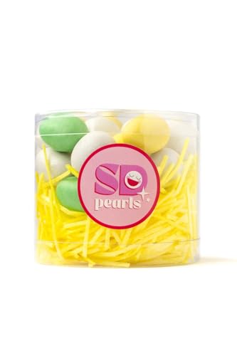 SD Pearls Zuckerstreusel, Bunter Streuselmix, Kuchen Ostern Streusel, Streudekor für Osterkuchen, Zuckerstreusel Ostern, Dekorationszucker für Ostern. (Mix „Osterfreude“, 210g) von SD Pearls