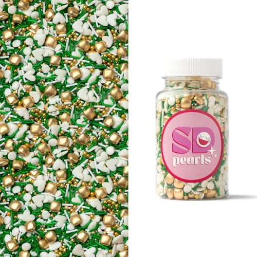 SD Pearls Zuckerstreusel, Bunter Streuselmix, Kuchen Ostern Streusel, Streudekor für Osterkuchen, Zuckerstreusel Ostern, Dekorationszucker für Ostern. (Mix „Spring Mood“, 500g) von SD Pearls