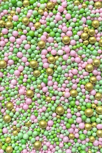 SD Pearls Zuckerstreusel, Bunter Streuselmix, Kuchen Ostern Streusel, Streudekor für Osterkuchen, Zuckerstreusel Ostern, Dekorationszucker für Ostern. (Mix “Spring Morning“, 500g) von SD Pearls