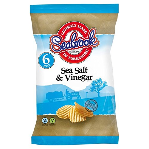 Seabrook Crinkle Cut Chips Salt & Vinegar 6 x 25 g von Seabrook