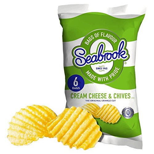 Seabrook Käse Und Schnittlauch Chips 25G X 6 Pro Packung von Seabrook