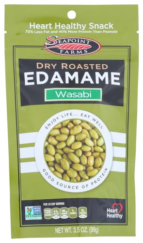 Seapoint Farms Dry Roasted Edamame, Wasabi, Pouches, 3.5 oz, 3 pk Seapoint Farms Dry Roasted Edamame, Wasabi, Pouches, 3.5 oz, 3 pk von SEAPOINT FARMS