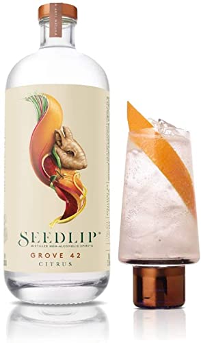 Seedlip 42 | erfrischend-alkoholfreie Gin-Alternative | mit Orangengeschmack | kalorienfrei & zuckerfrei | für nicht-alkoholische Cocktails | 0,0% vol | 700ml Einzelflasche | von SEEDLIP