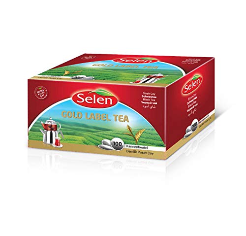 Selen Gold Label Tea Pads, 100 Pads/runde Teebeutelx3 gr. von Selen