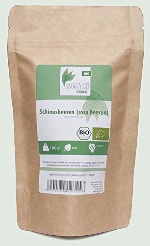 SENA-Herbal Bio - ganze Schinusbeeren (rosa Beeren)- (100g) von Sena-Herbal