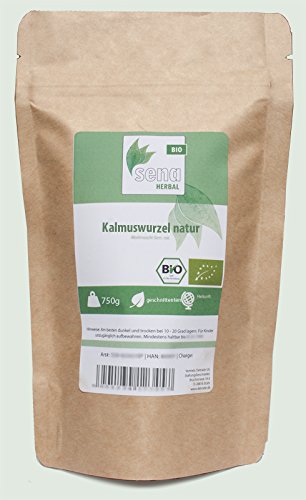 SENA-Herbal Bio - geschnittene Kalmuswurzel natur- (750g) von Sena-Herbal