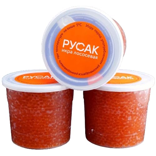 Gorbuscha Lachskaviar 1. Wahl (roter Kaviar - Caviar) AAA Grade nicht pasteurisiert (2 x 530g) von SEPEHR DAD CAVIAR