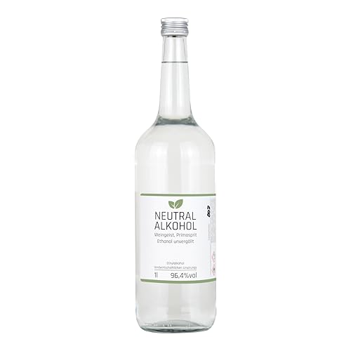 1l Weingeist Primasprit Neutralalkohol Trinkalkohol Ethanol unvergällt 96,4% vol - zum Ansetzen von Likören, Gin oder Tinkturen 1l Weingeist Primasprit Neutralalkohol Trinkalkohol Ethanol unvergällt 96,4% vol - zum Ansetzen von Likören, Gin oder Tinkturen von SHADOWS