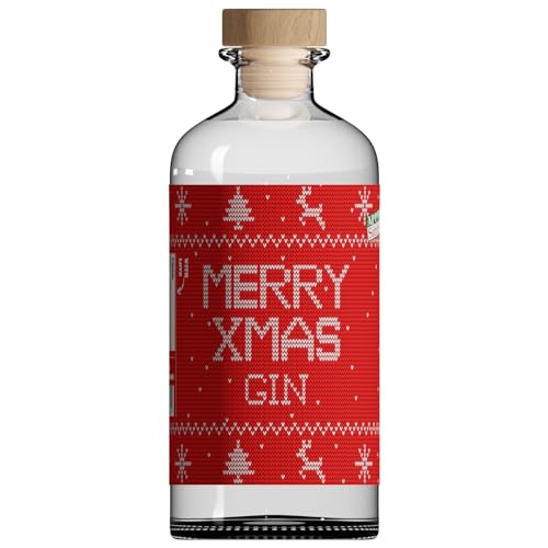 MERRY CHRISTMAS Gin 500ml 40% vol - Orange, Zimt, Muskatnuss & Kardamom - Würziger & Fruchtiger Geschmack von SHADOWS