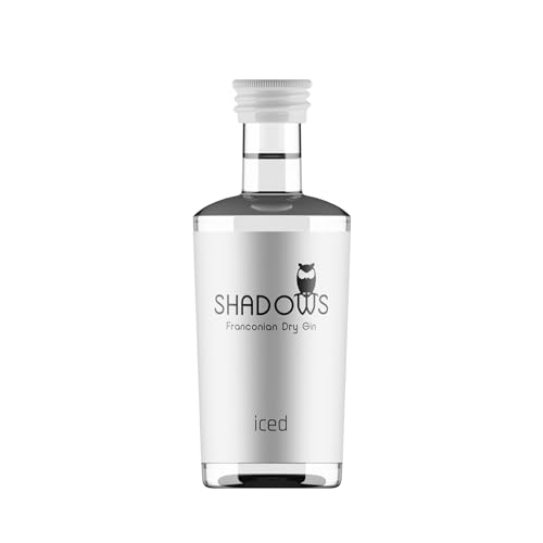 SHADOWS Franconian Dry Gin iced – handcrafted Premium Gin mit frischem Citrus Geschmack – kleine fränkische Destillerie – aromatischer Gin für Genießer – 50ml von SHADOWS