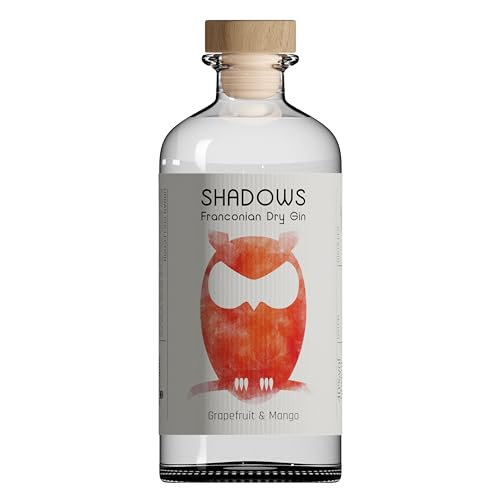 SHADOWS Gin Grapefruit & Mango – handcrafted Premium Gin mit fruchtigem Grapefruit & Mango Geschmack – kleine fränkische Destillerie – aromatischer Gin für Genießer – 500ml von SHADOWS